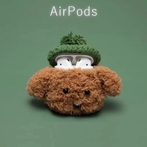 テディベア AirPods ケース 可愛い airpods用 もこもこ 人気 全2色 レディース メンズ 韓国芸能人の定番 おしゃれ