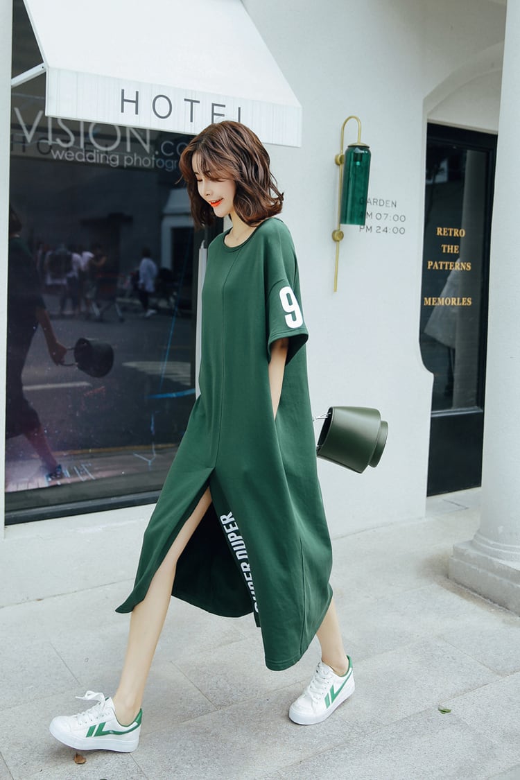 ロングワンピース レディース ワンピース ワンピ ロング スリット