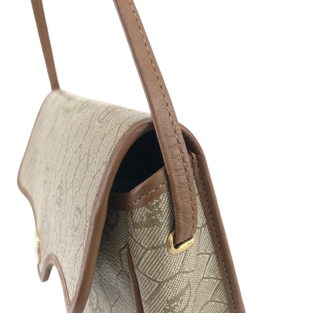 Christian Dior クリスチャン ディオール ハニカム柄 ショルダーバッグ ベージュ ロゴ PVCレザー vintage ヴィンテージ オールド mbvw4t