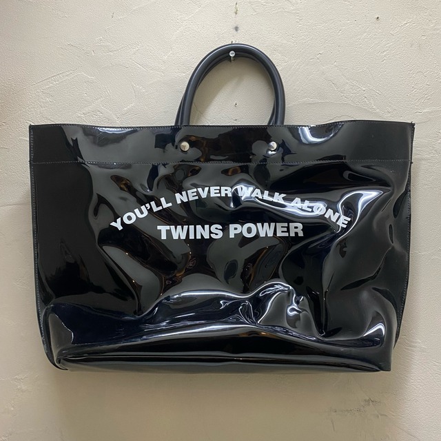 DSQUARED2 ディースクエアード PVC Twins Power トートバッグ ブラック 【代官山12】