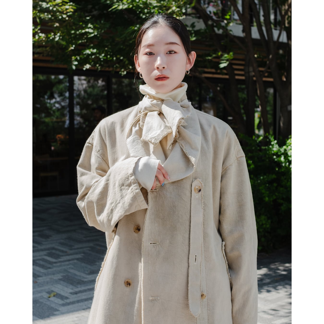 Nomàt] (ノマット) 24AW N-C-02 Sailor Collar Long Coat（Hand