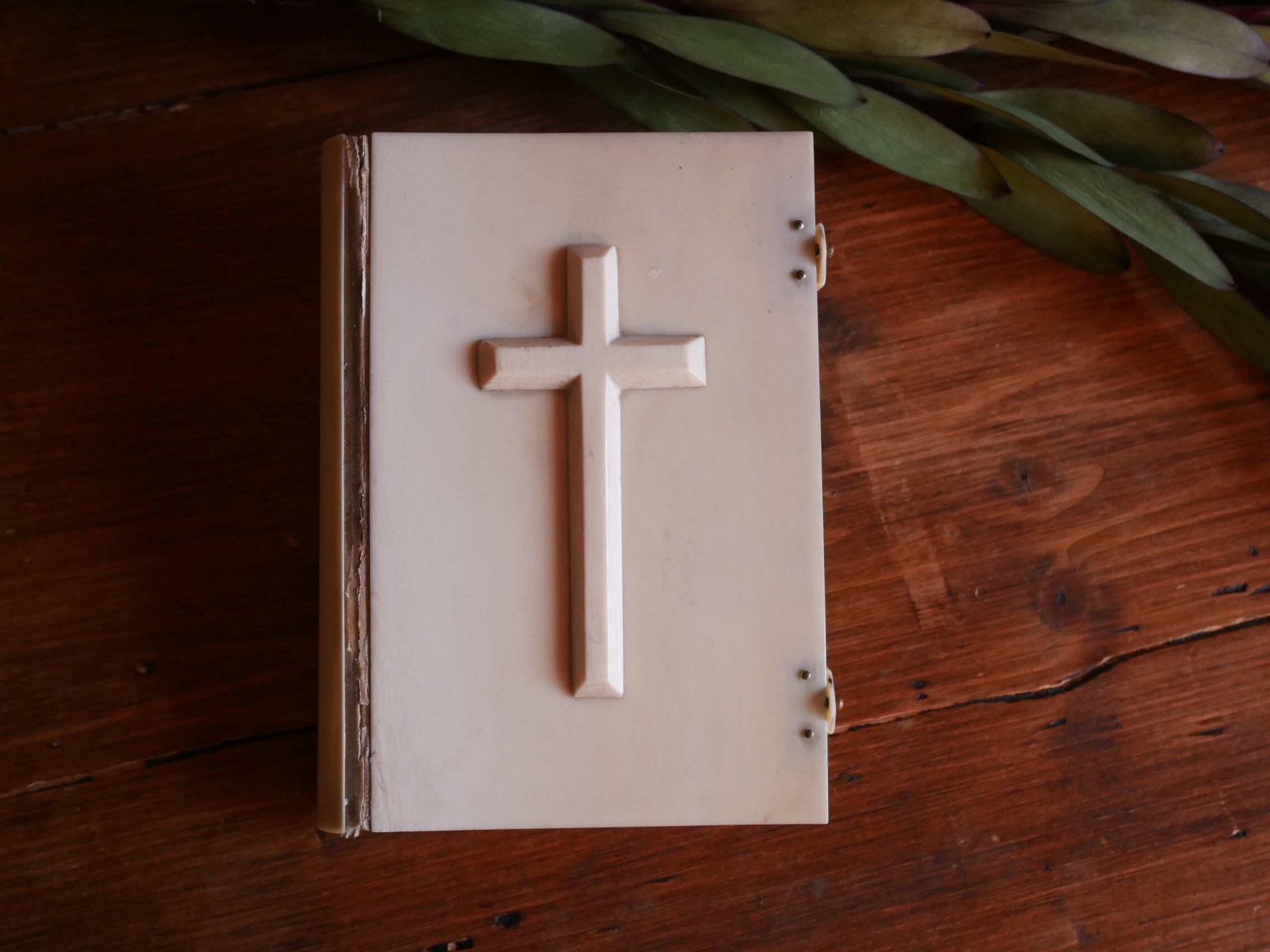 フランスアンティーク 聖書 十字架