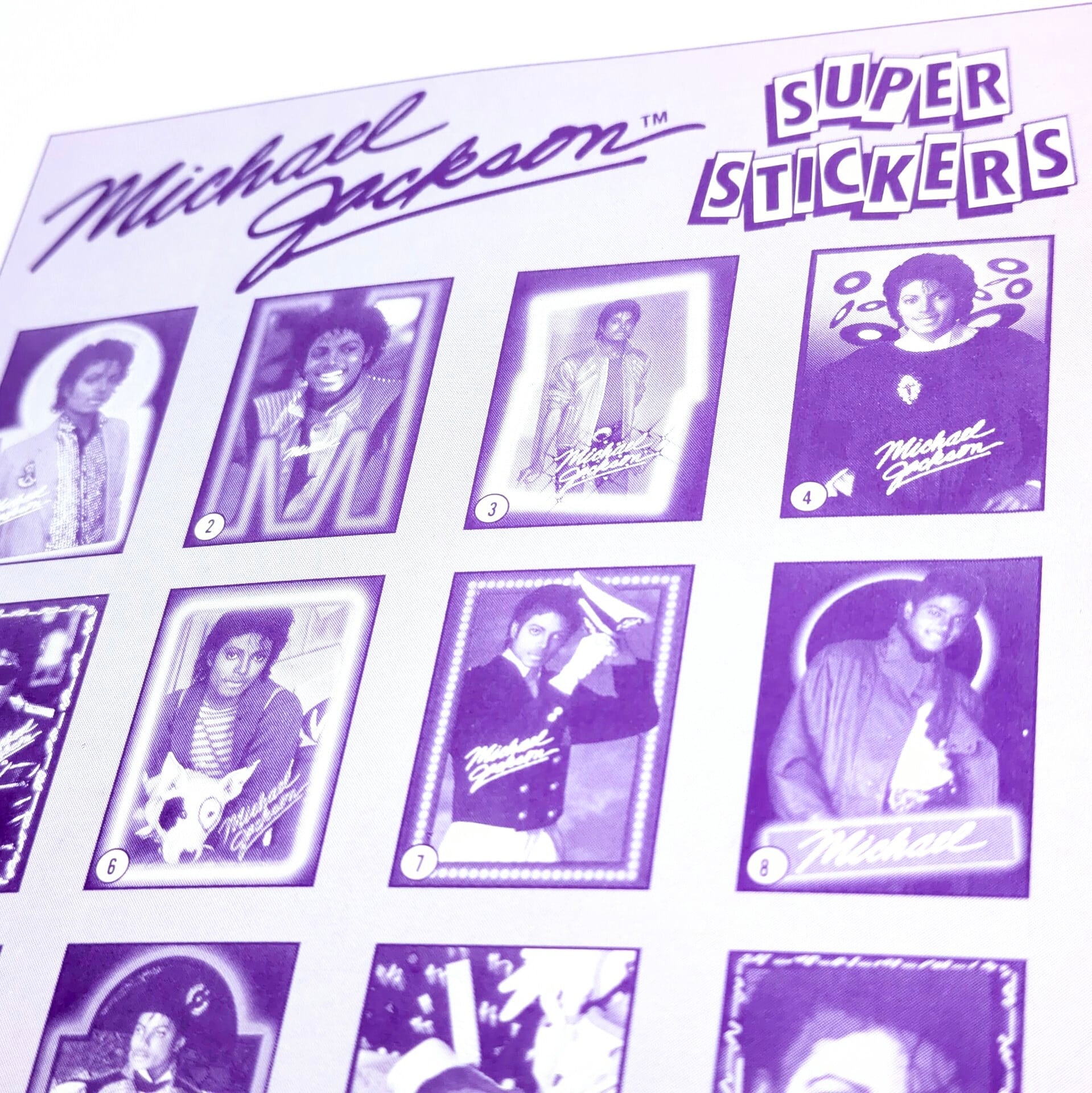 ☆送料無料！☆VINTAGE 1984【 Michael Jackson   ( マイケルジャクソン ) 】SUPER GIANT STICKER / VINTAGE ステッカー単品 （1個=1 GIANT STICKER入）〚アメリカン雑貨 アメトイ〛