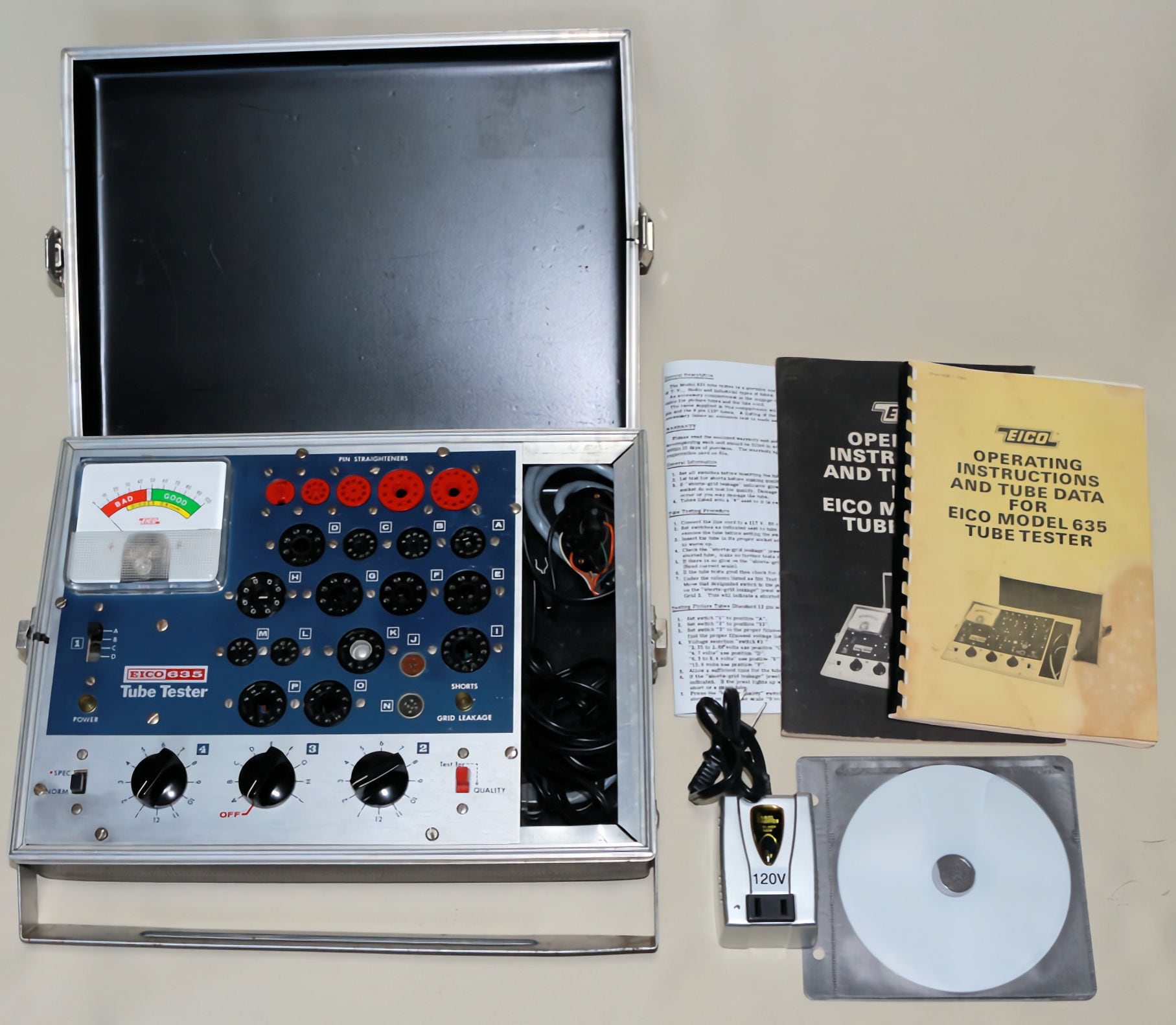EICO社製 MODEL 635 真空管試験器 ジャンク EICO Tube Tester