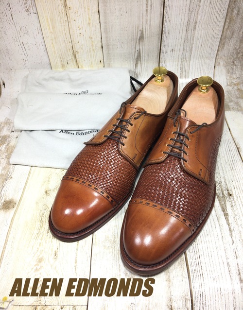 Allen Edmonds アレンエドモンズ ストレートチップ 袋付 WOVEN US9H 27.5cm