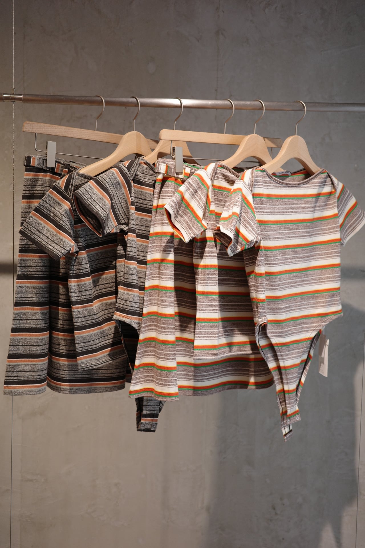 FUMIKA_UCHIDA/Grandrelle multi stripe bodysuit | ikasa.
