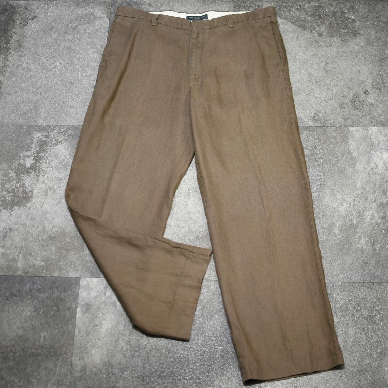 banana republic Dawson brown linen wide pants