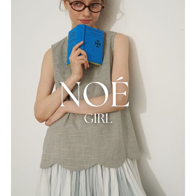 gingham layered tunic