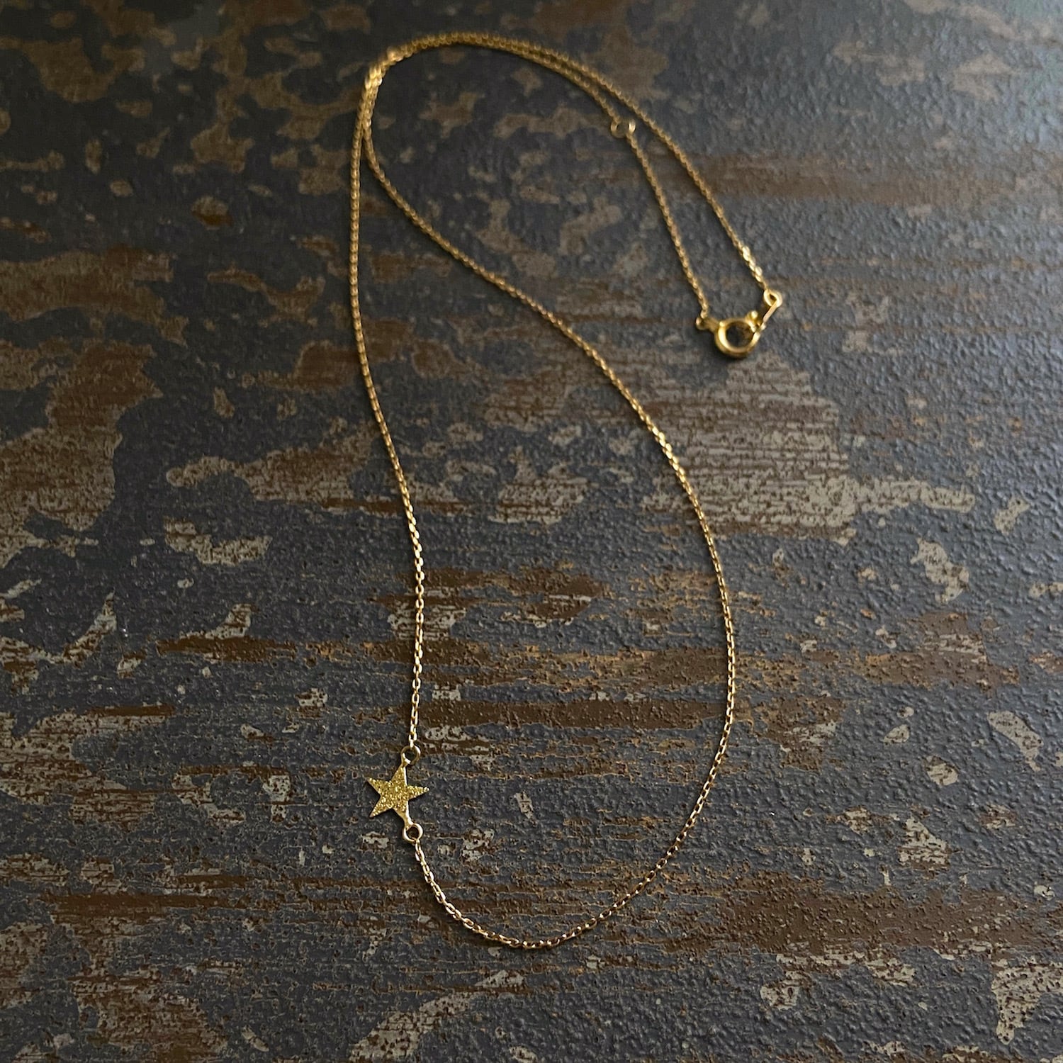 K18 ★ MOTIF CHAIN40cm / 18金製 星モチーフチェーン40cm〜