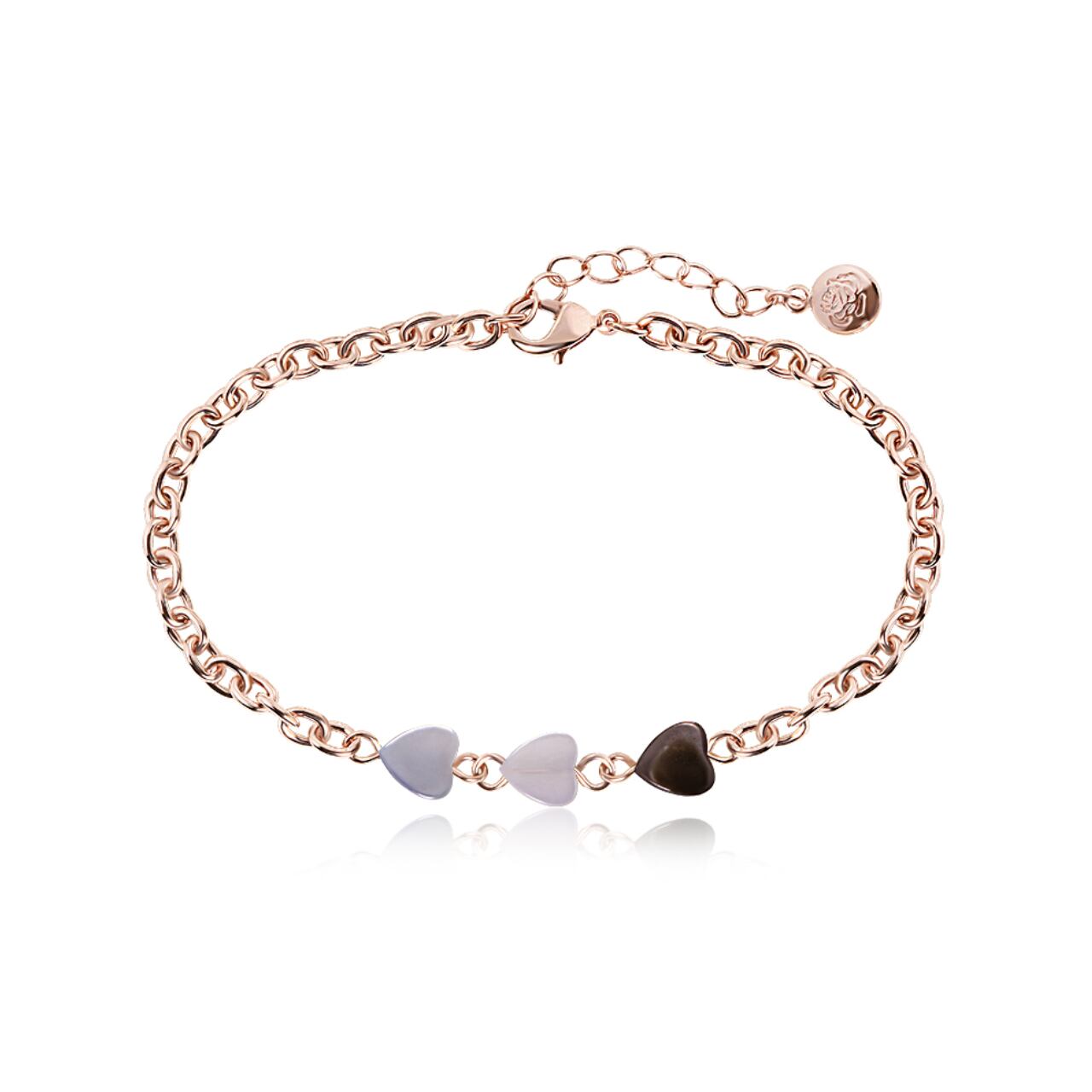 トリプルハートチェーン ブレスレット