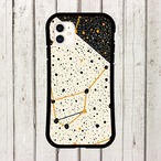 受注生産 iPhoneケース 黒い夜空と星座ライン｜星座図風 STAR053A