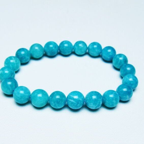 アマゾナイト ブレスレット 10mm 一点物 メール便可 [M便 1/10] 111-47792