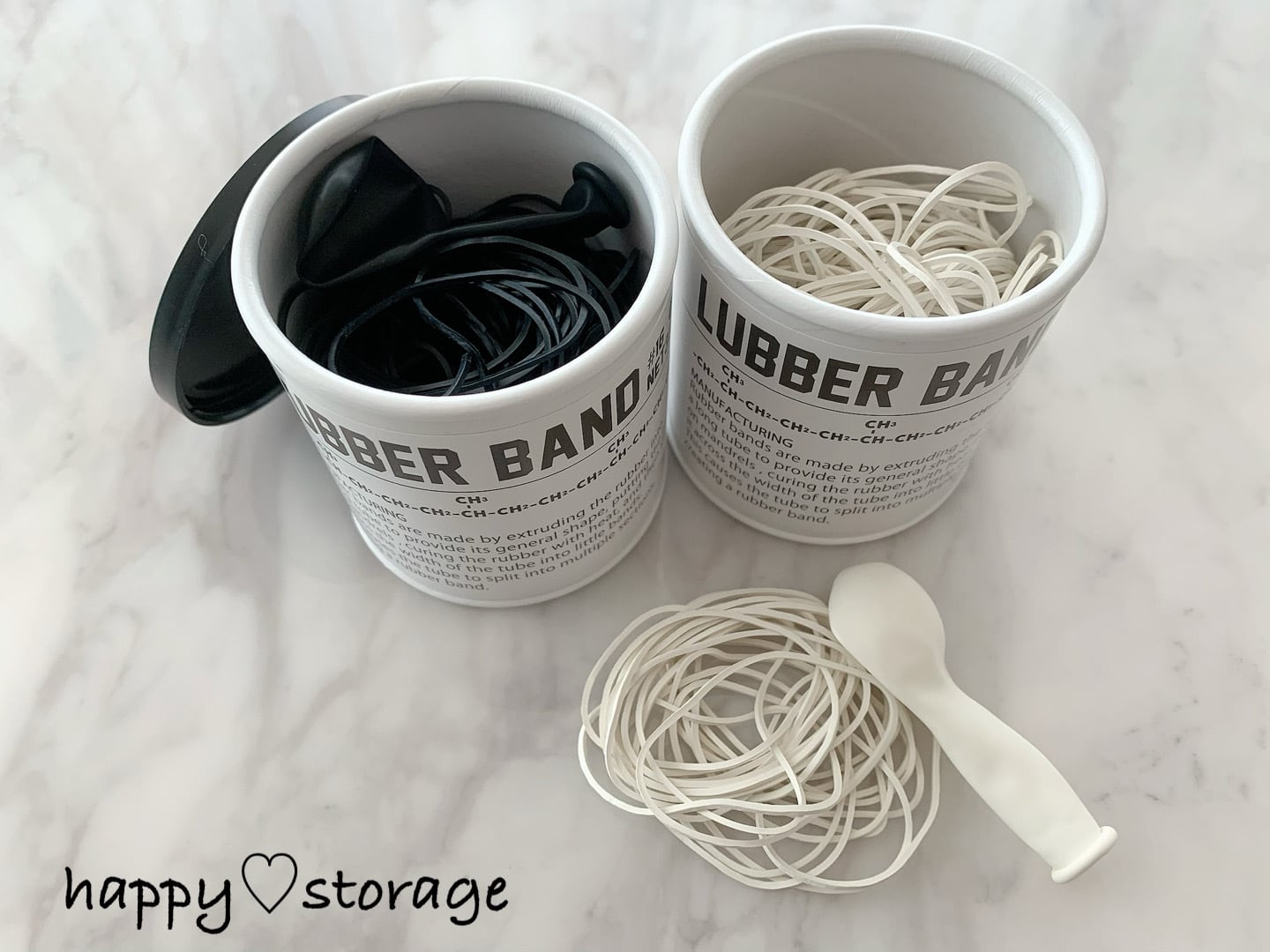 モノトーン輪ゴム|LUBBER BAND#16(Black)