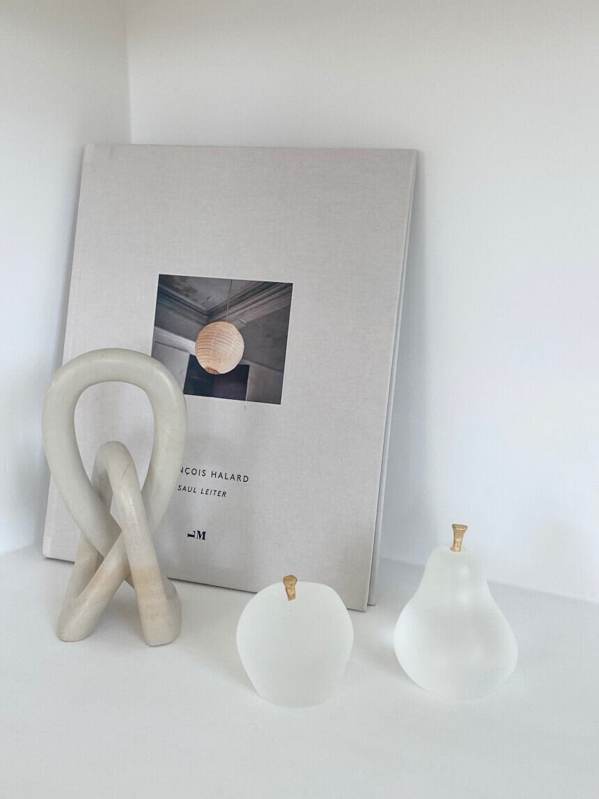 pear paper weight / ペア ペーパーウェイト オブジェ 洋梨 ゴールド