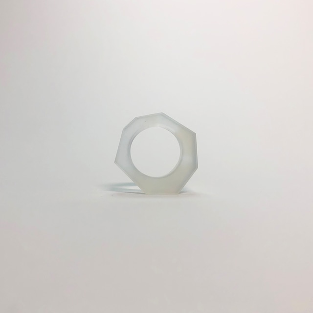 SELF - glass ring - opal 05