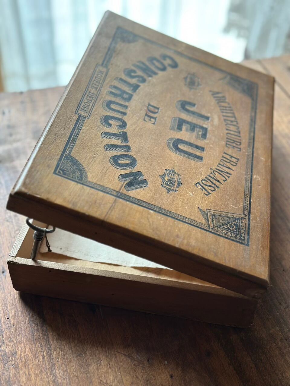おもちゃの木箱 フランス建築 JEU DE CONSTRUCTION | Brocante de La