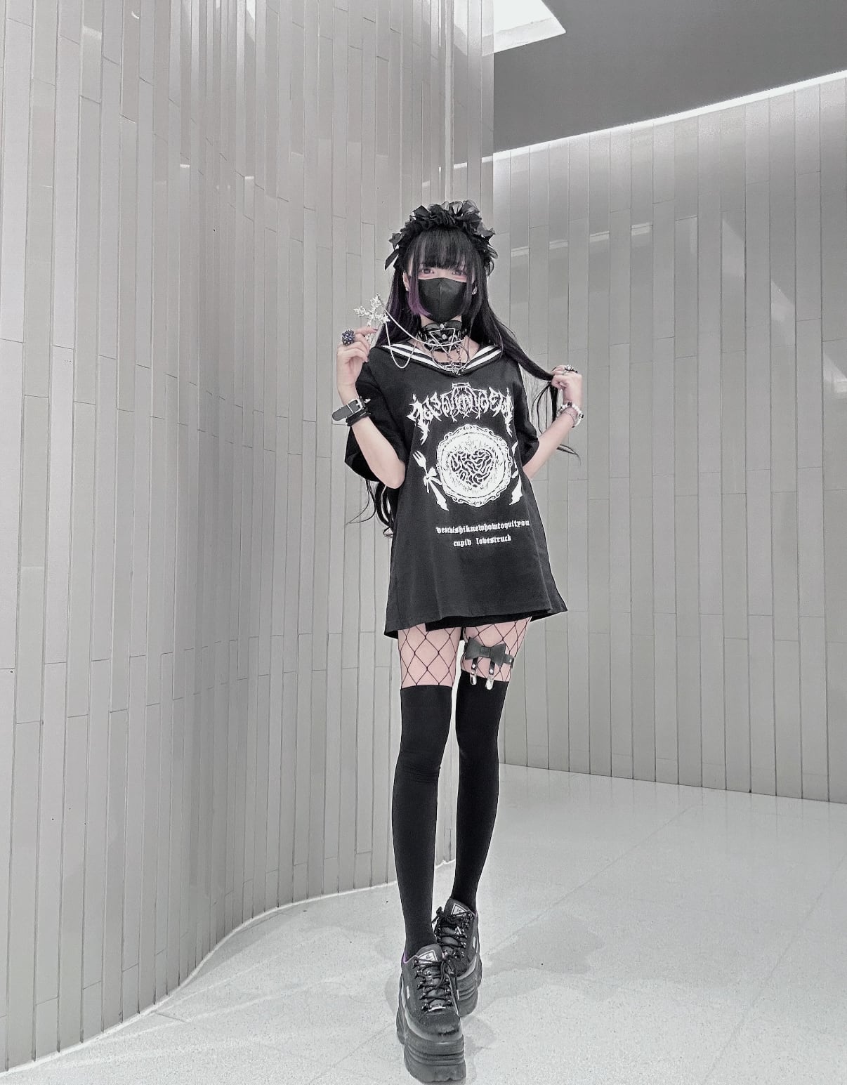 PSYNYXX.CN セーラーカラーtshirts | 韓国系ユニセックスTHICC