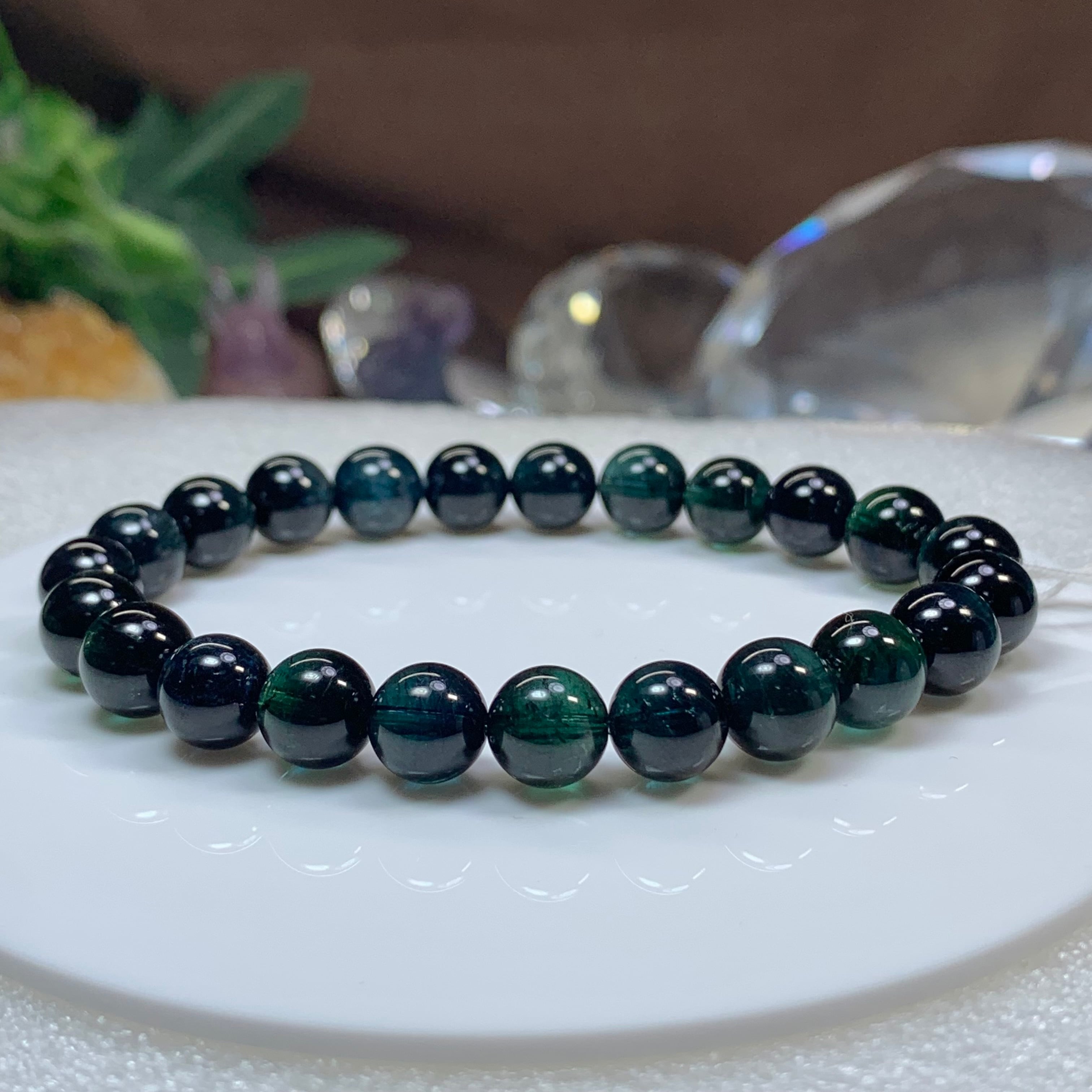 入手困難☆鑑別書付き☆インディゴライトトルマリンブレスレット