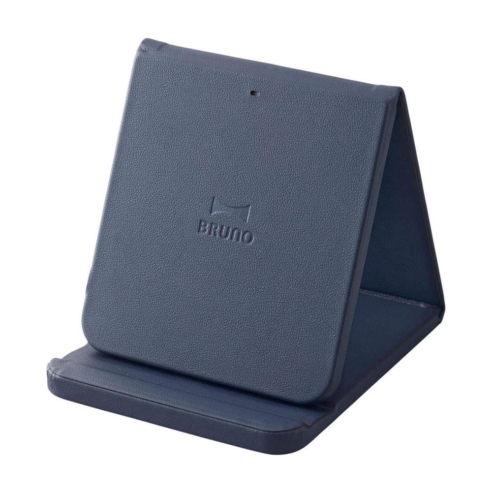 BRUNO ブルーノ ワイヤレスチャージャー 折りたたみスタンド ネイビー BDE048 / スマートフォン スマホ 充電