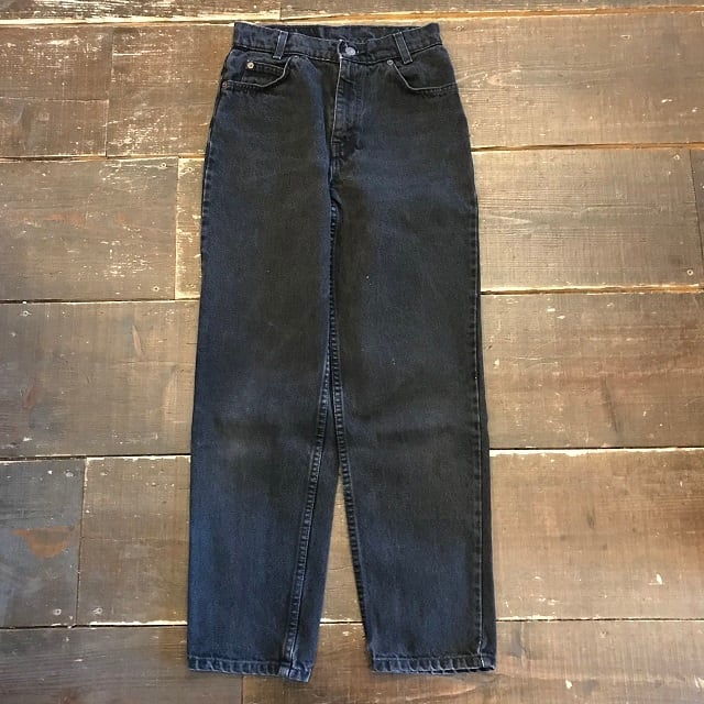 USED KIDS LEVIS 31350-4159 ブラックデニムパンツ 14歳 ①