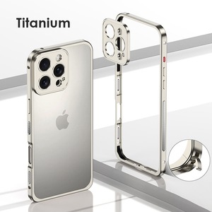◆iPhone 16/15/14/13/Pro/Pro Max/Plus/e◆Lock Metal Frame + Camera Cover Case / ロック メタルフレーム + カメラ カバー スマホケース