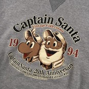 CAPTAIN SANTA キャプテンサンタ 20周年 プリント スウェット トレーナー シャツ サイズ M /グレー/メンズ/ジョイマークデザイン/日本製