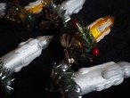 EUROPE Vintage Christmas glass ornament : Blue man A