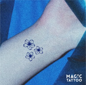 No.154_Cherry Blossoms/2週間肌を染める MAG!C TATTOO,マジックタトゥー,消えるタトゥー,ジャグアタトゥー