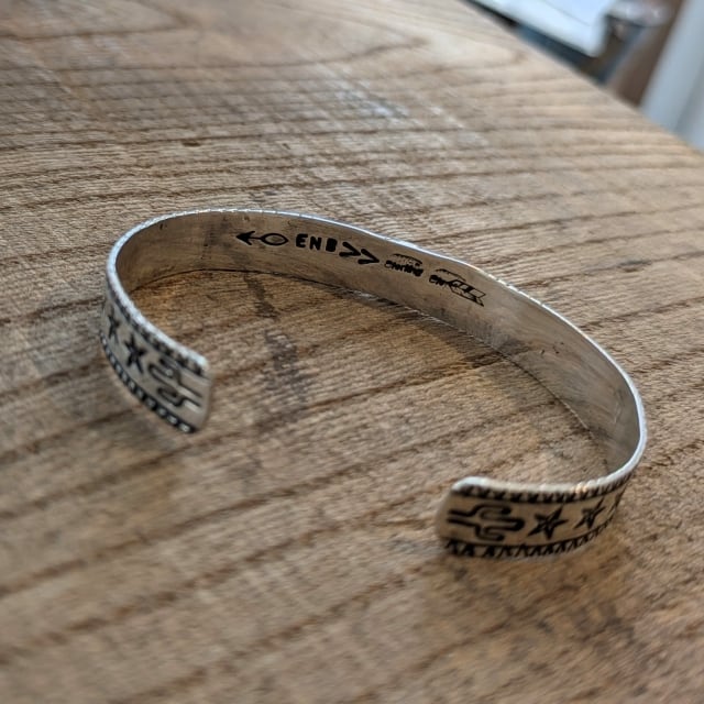Ericka Nicolas Begay シルバー×ストーンバングル Silver × Stone