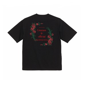 【No37】black rose tshirt　　『Buzz Fesモデル着用』