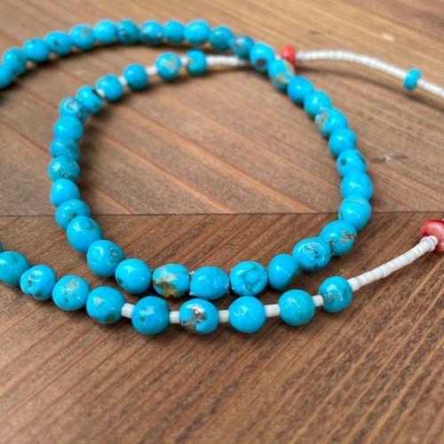 ナチュラルソノランゴールドターコイズ7~8mm×51cm