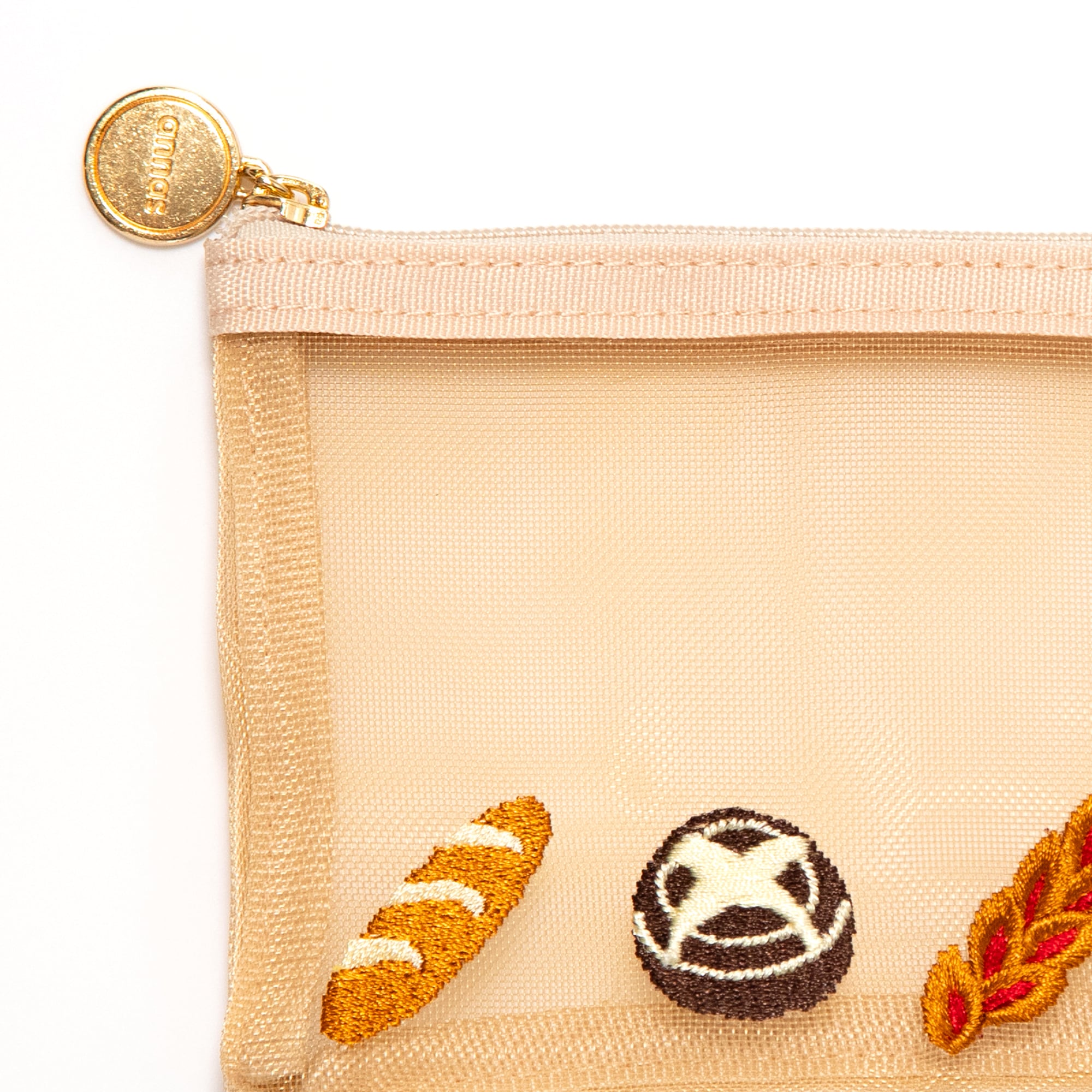 annas刺繍文具】刺繍メッシュペンポーチ｜パン | Net store アンナとラパン