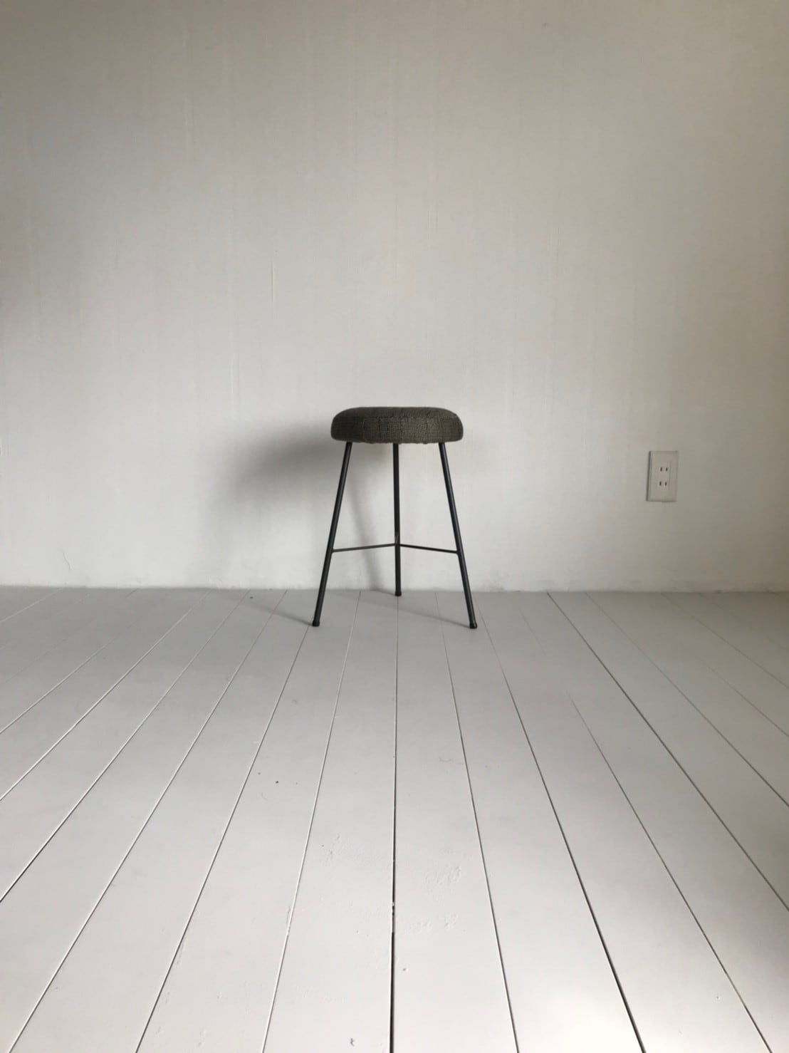 STスツール/クッション［丸］black