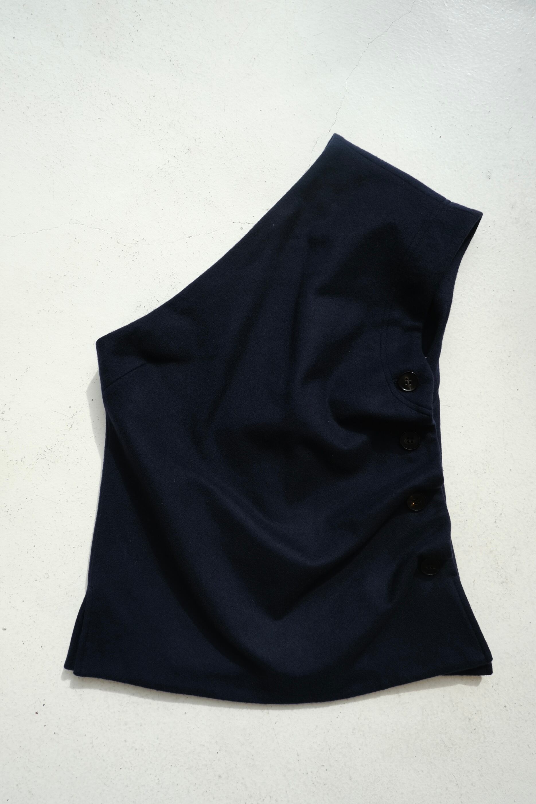 KAYLE】WOOL CASHMERE ASYMMETRY TOP | theour
