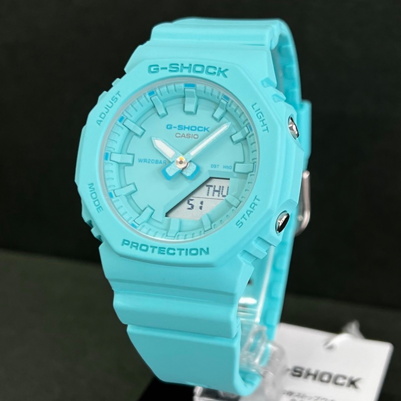 カシオ G-SHOCK GMA-P2100-2AJF ターコイズブルー ミッドサイズ 薄型 