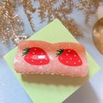 いちごチョコ　ヘアクリップ