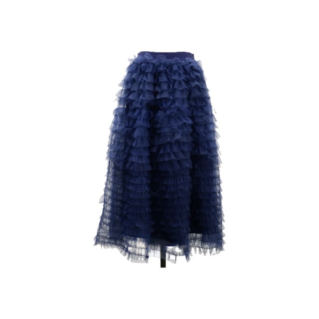 Volume tulle tiered skirt