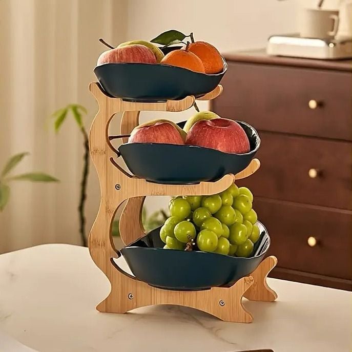 フルーツスタンド 収納ラック 3段 トレイ プレート おしゃれ 北欧