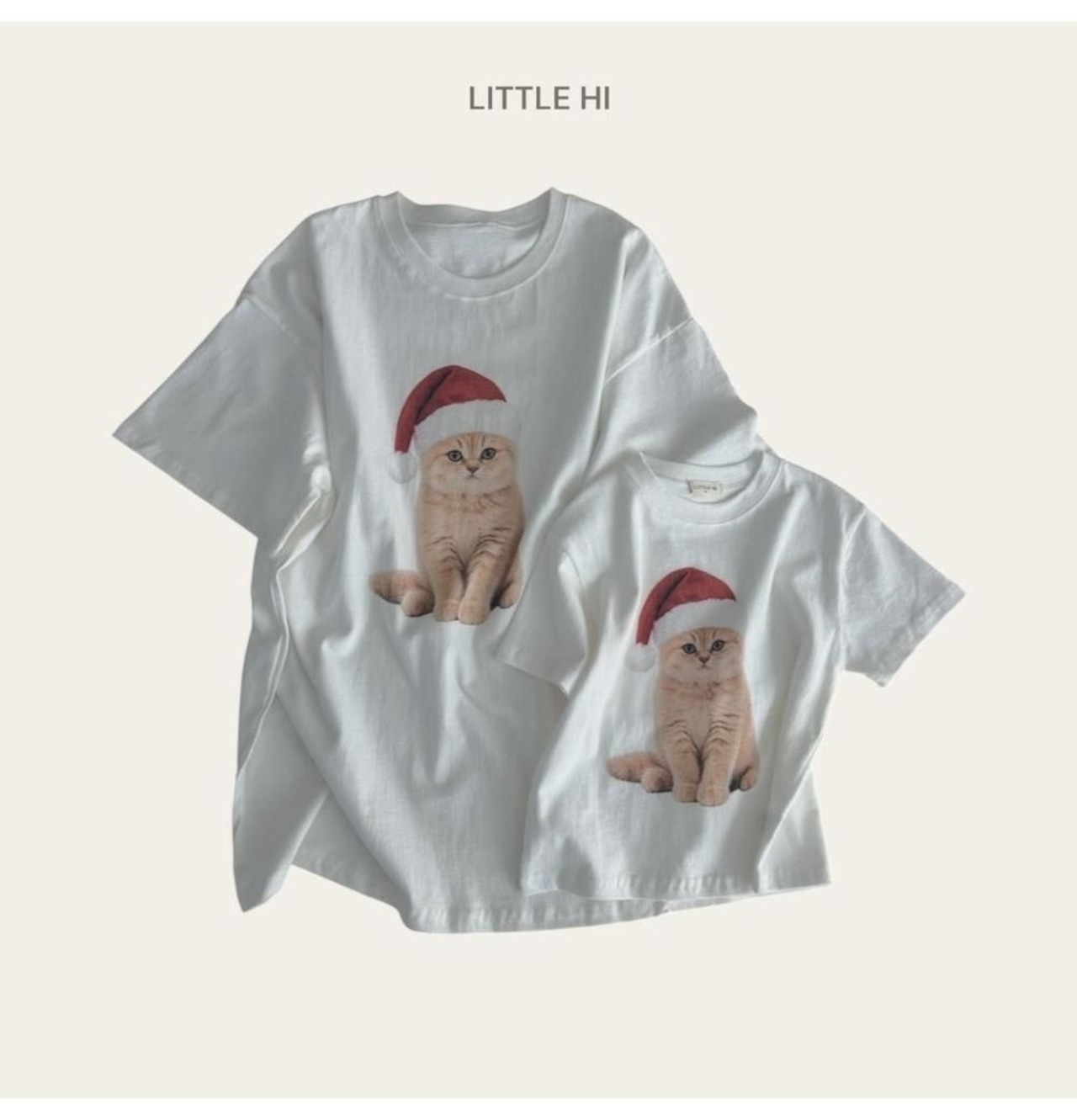 〖取寄〗韓国子供服 / 26winter / Little Hi / メリーキャットピーチT / キッズ *XS~XL*