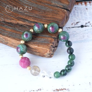 【再販】天眼模様／夢で見た神秘の森［ルビーインフックサイト・インゾイサイト／ルビー／ルチル／水晶］