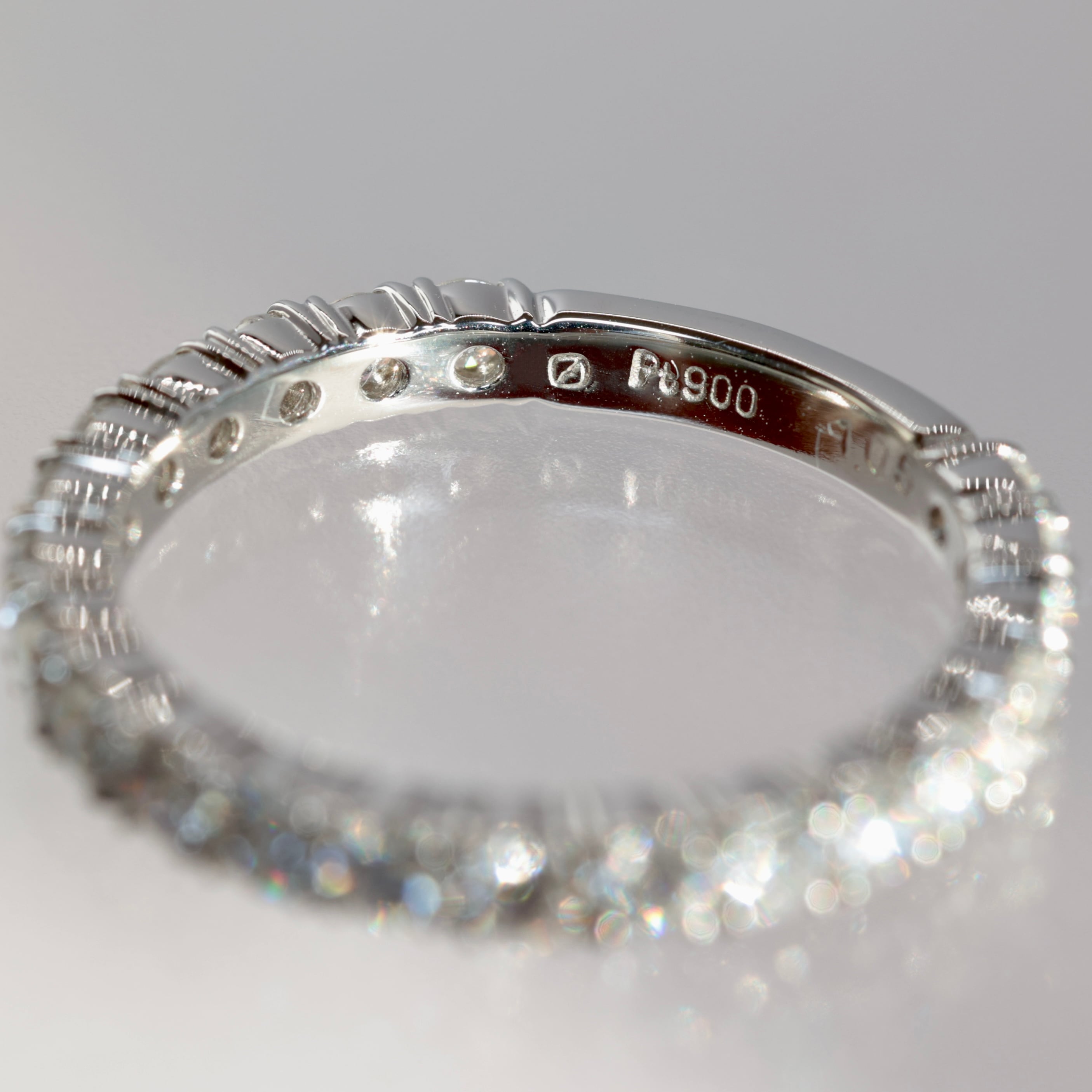 Pt900 ダイヤモンド 1.05ct リング エタニティ ハーフエタニティ Pt900 ダイヤモンド 1.05ct リング エタニティ ハーフエタニティ