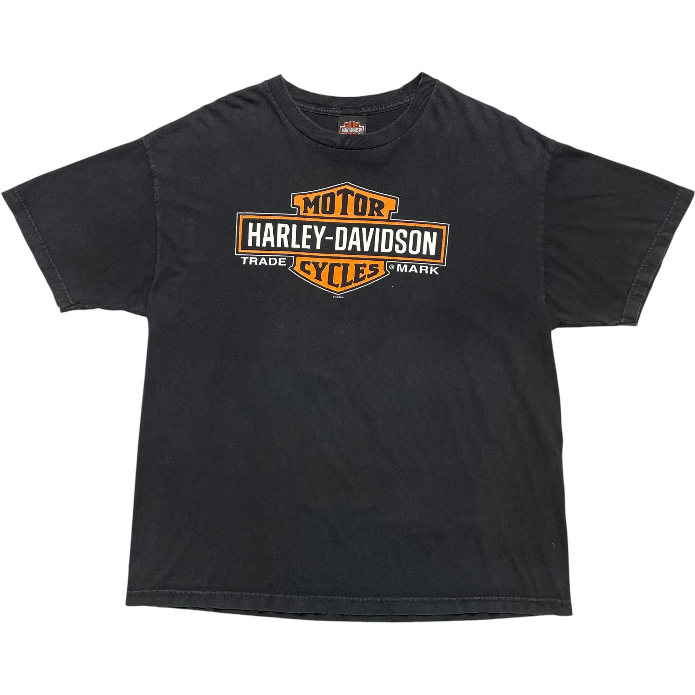 《XL》 Harley-Davidson ハーレーダビッドソン Tシャツ ブラック プリントデザイン no.10078
