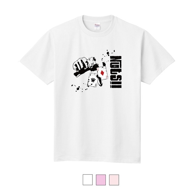 ハンドが選べるトランプTシャツ ポーカー Tシャツ  半袖 グラフィック ハンド プリント カジュアル  衣類 半袖