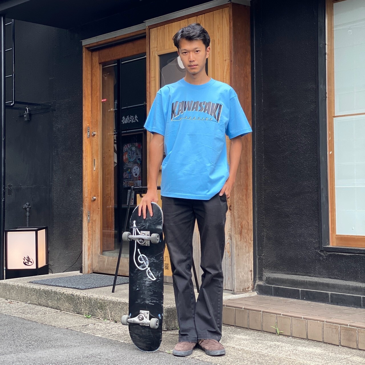RIVERSIDE BASE 『KAWASAKI』T-SHIRTS - KAWASAKI BLUE -
