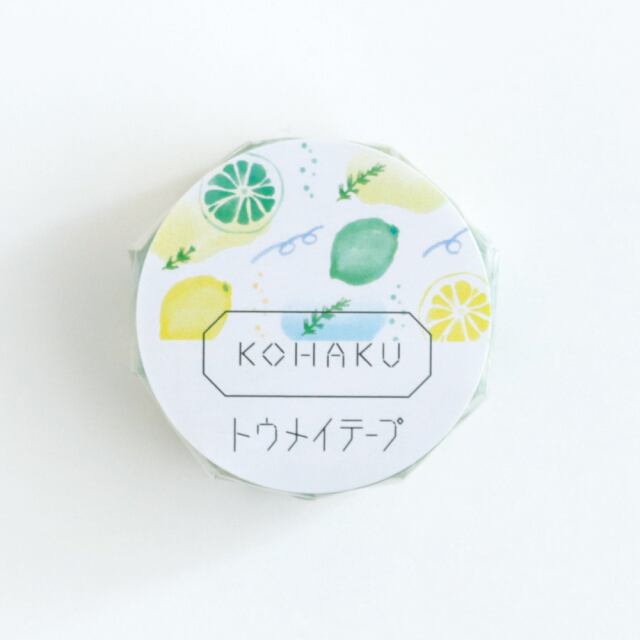 グリーンフラッシュ KOHAKU レモン トウメイテープ 20mmクリアテープ GF02