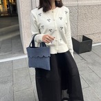 リボン刺繍カーディガン［40010］