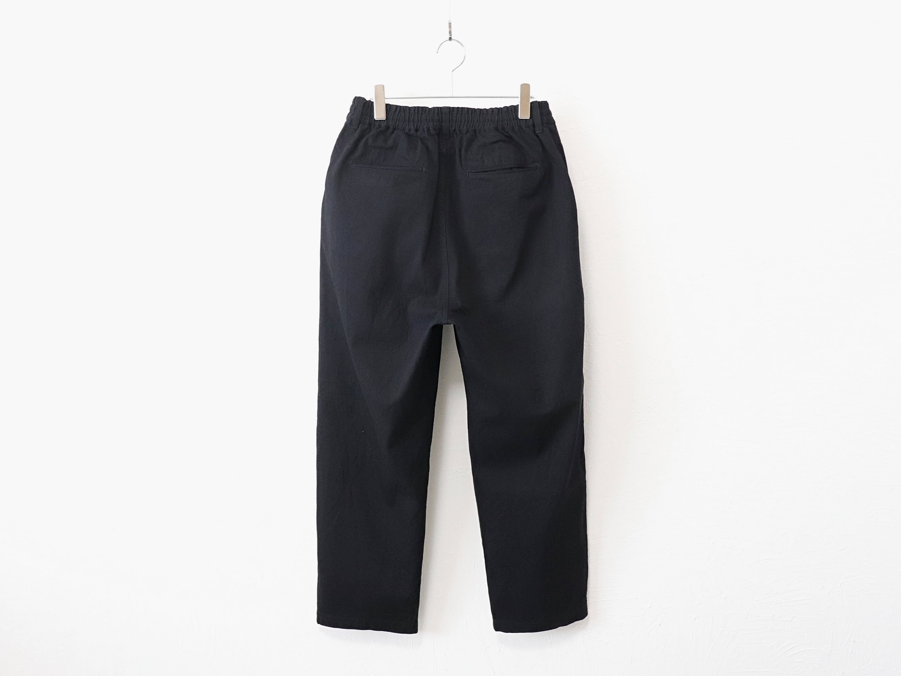 have a good day / DENIM RELAX TROUSER PANTS - BLACK ハブアグッド
