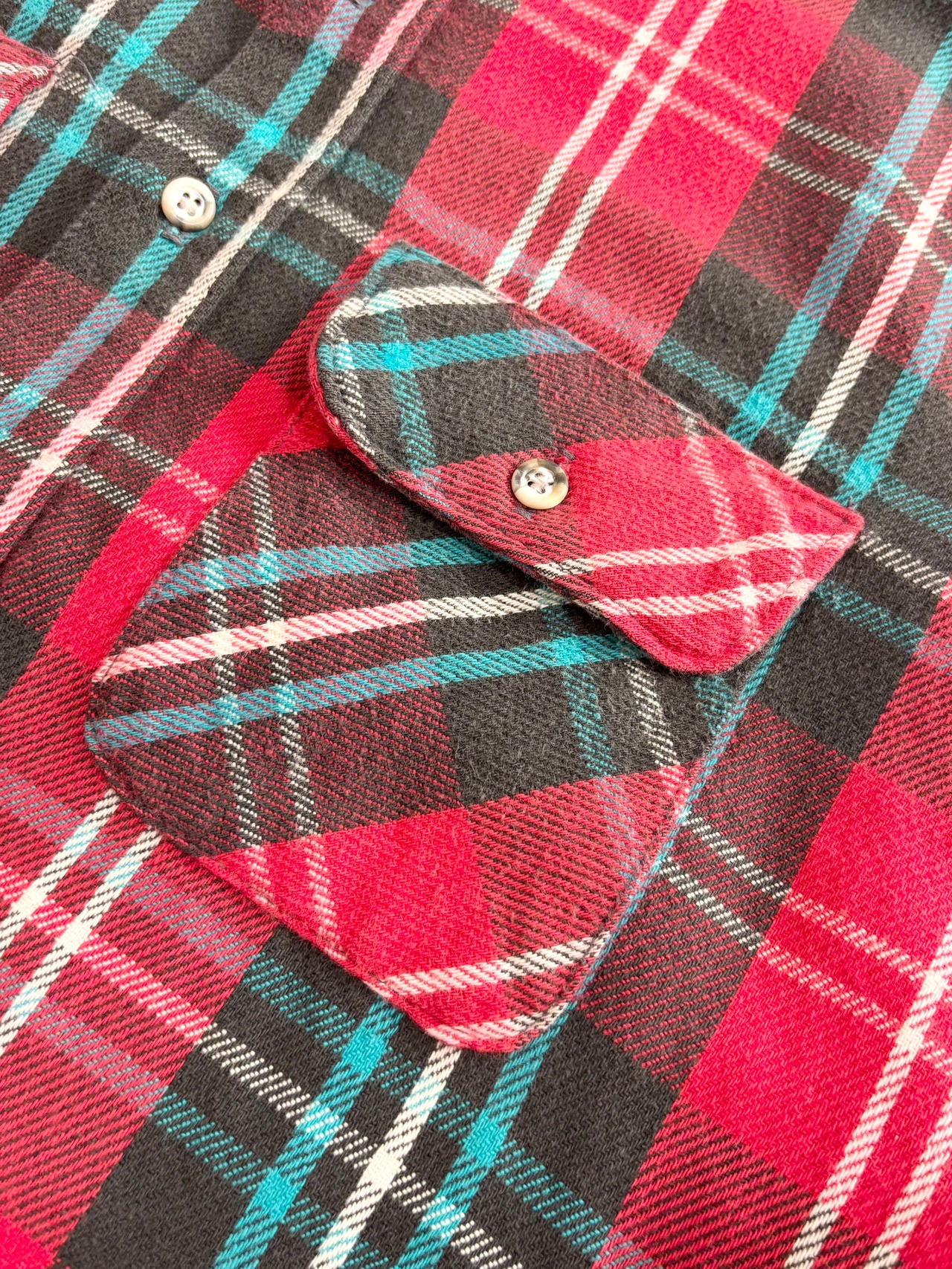 80s FIVE BROTHER FLANNEL SHIRT MADE IN USA Size XL