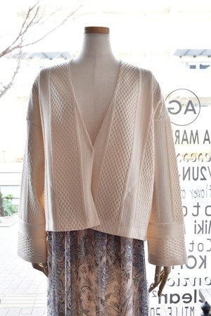 Porter des boutons(ポルテデブトン) 25S/S マルチジャガードカーディガン