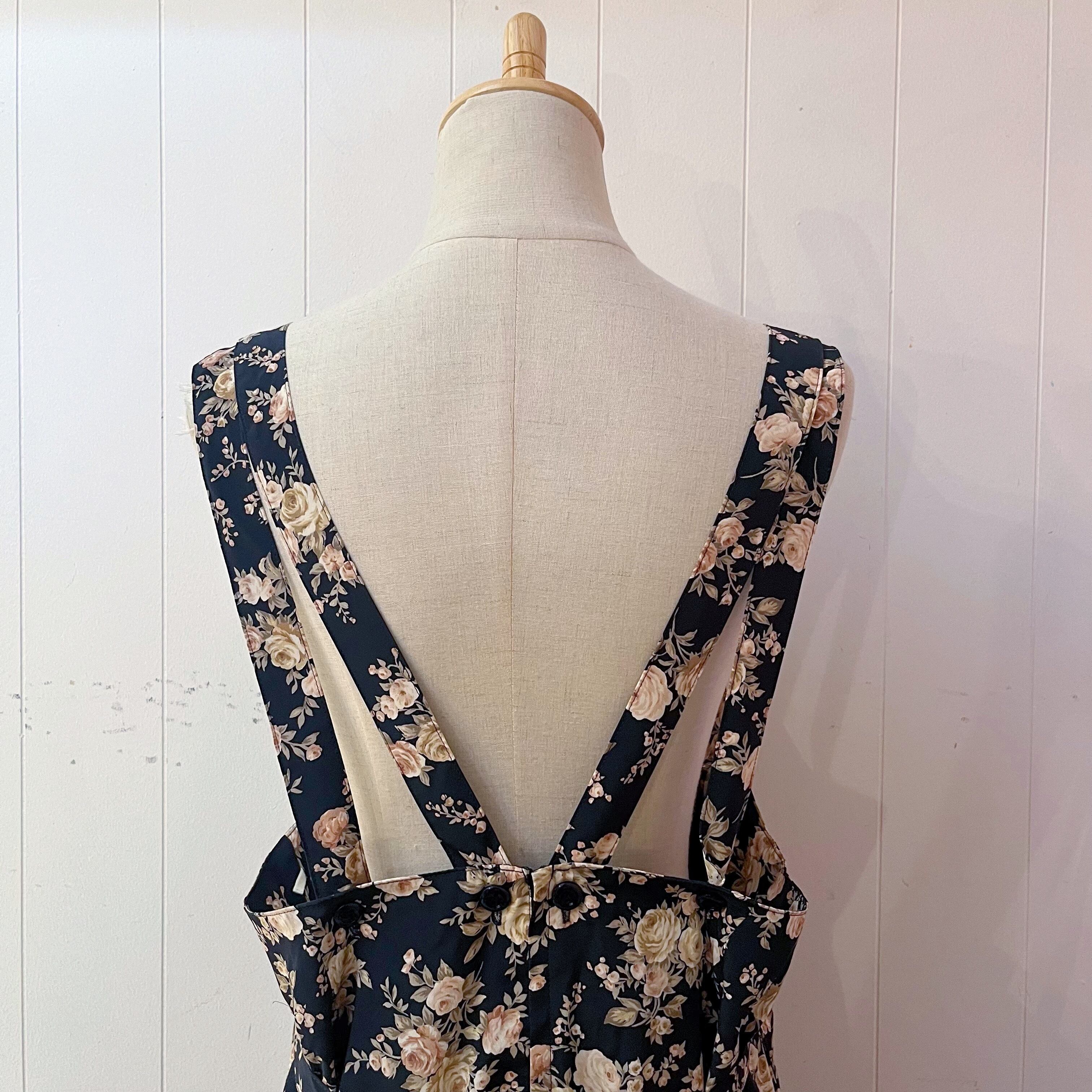 rose double ribbon jumper skirt